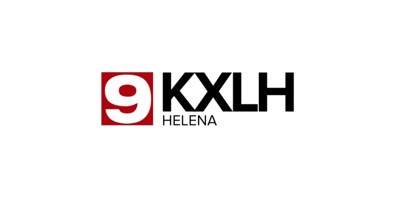 Logo with a large red square containing a white number 9, next to the bold black letters "KXLH" and the word "HELENA" underneath in smaller text.